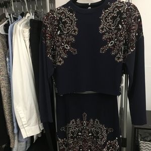 PINKO 2 piece set: Crop Top & Pencil Skirt